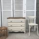 Old White chest of drawers