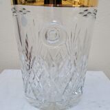 Champagne crystal bucket signed etzel Lorraine