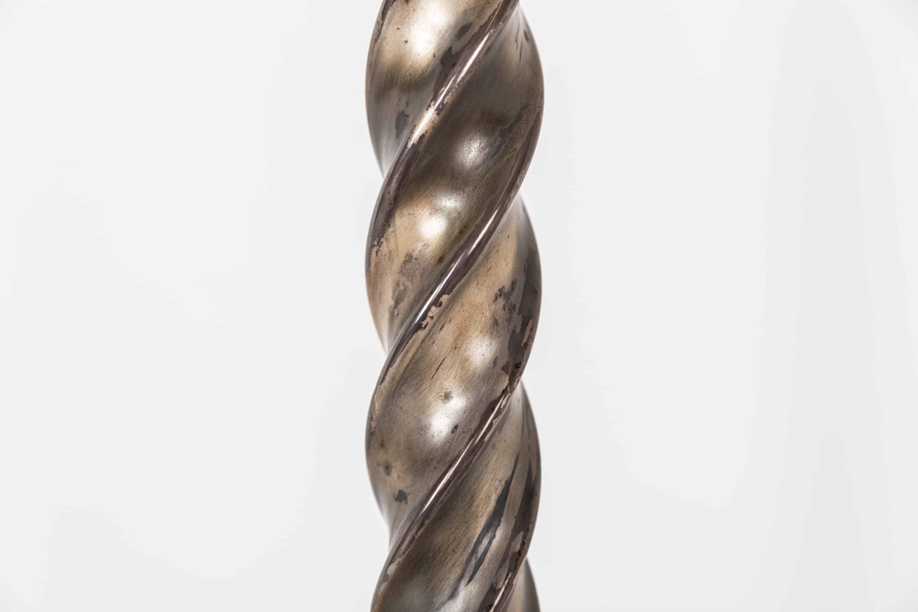 Silver plated Gec standard floor lamp