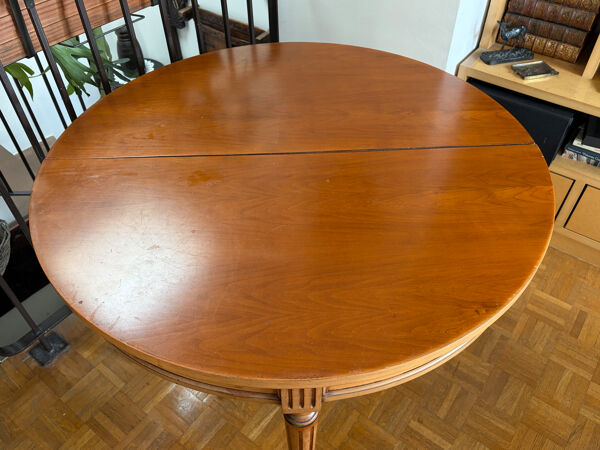 Table demi lune style Louis XVI neo classique
