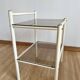 Smoked glass bedside table
