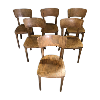 Set of 6 Thonet bistro chairs
