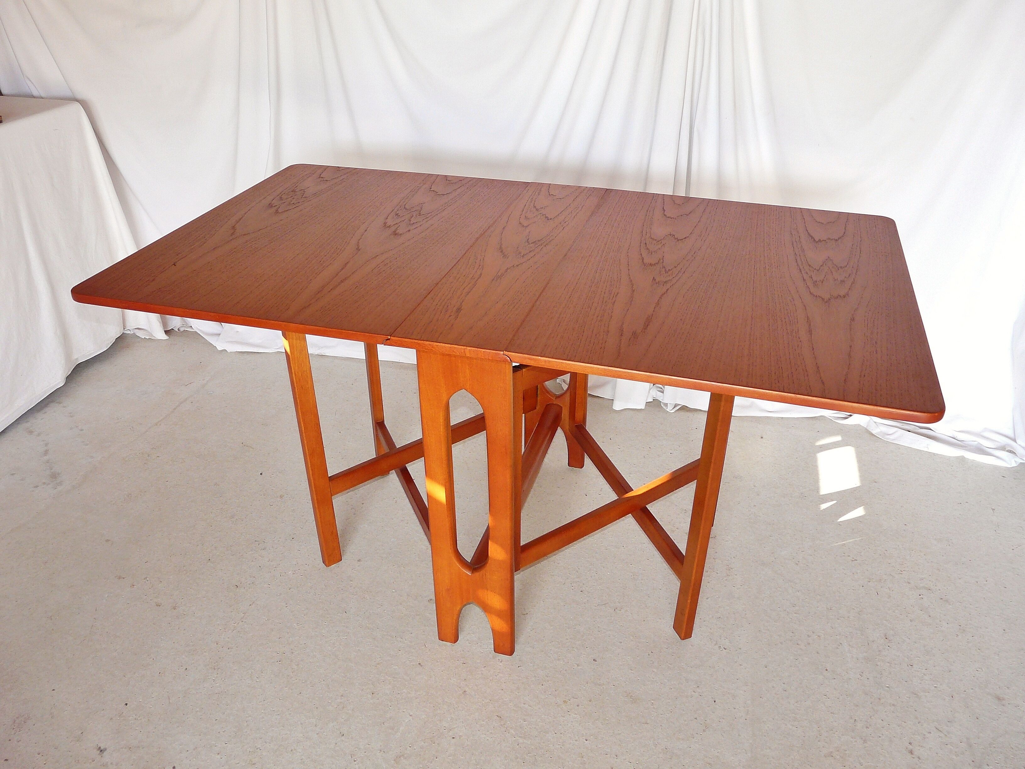 Scandinavian teak folding table