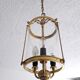 Old entrance hall lantern - 3 fires - convex glass - 50s