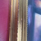 Large framed flower painting