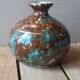Single-flower vase in glazed Limoges porcelain
