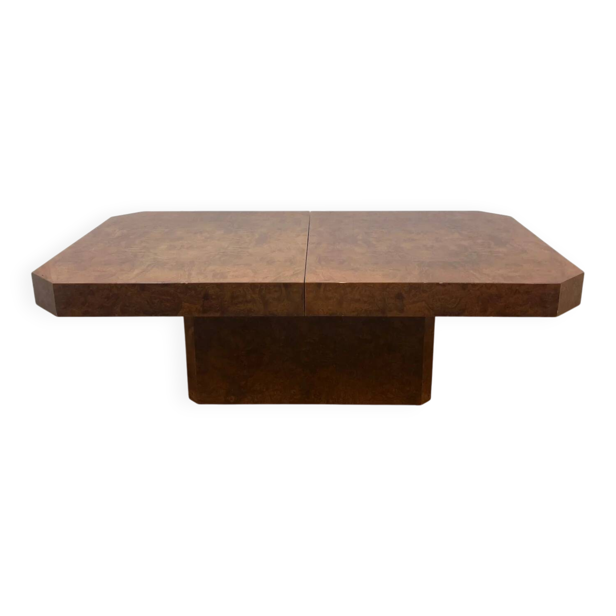 Art Deco coffee table in burl wood – 1930s/1940s