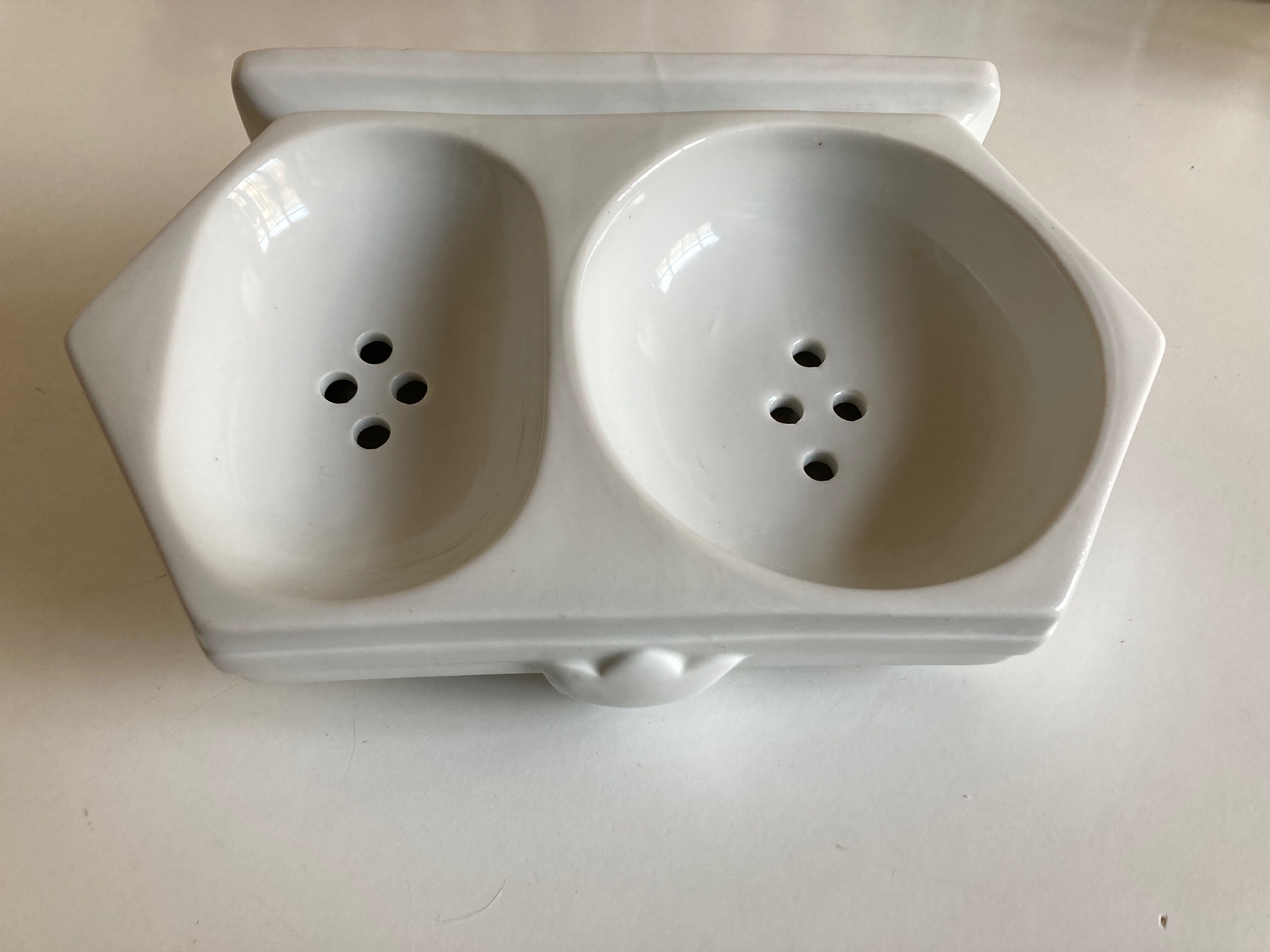Bathroom shelf soap holder wall 19th