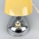 1950s chrome and opaline glass table lamp