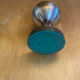 Vintage 1960s Brass World Map Globe Lighter #E2