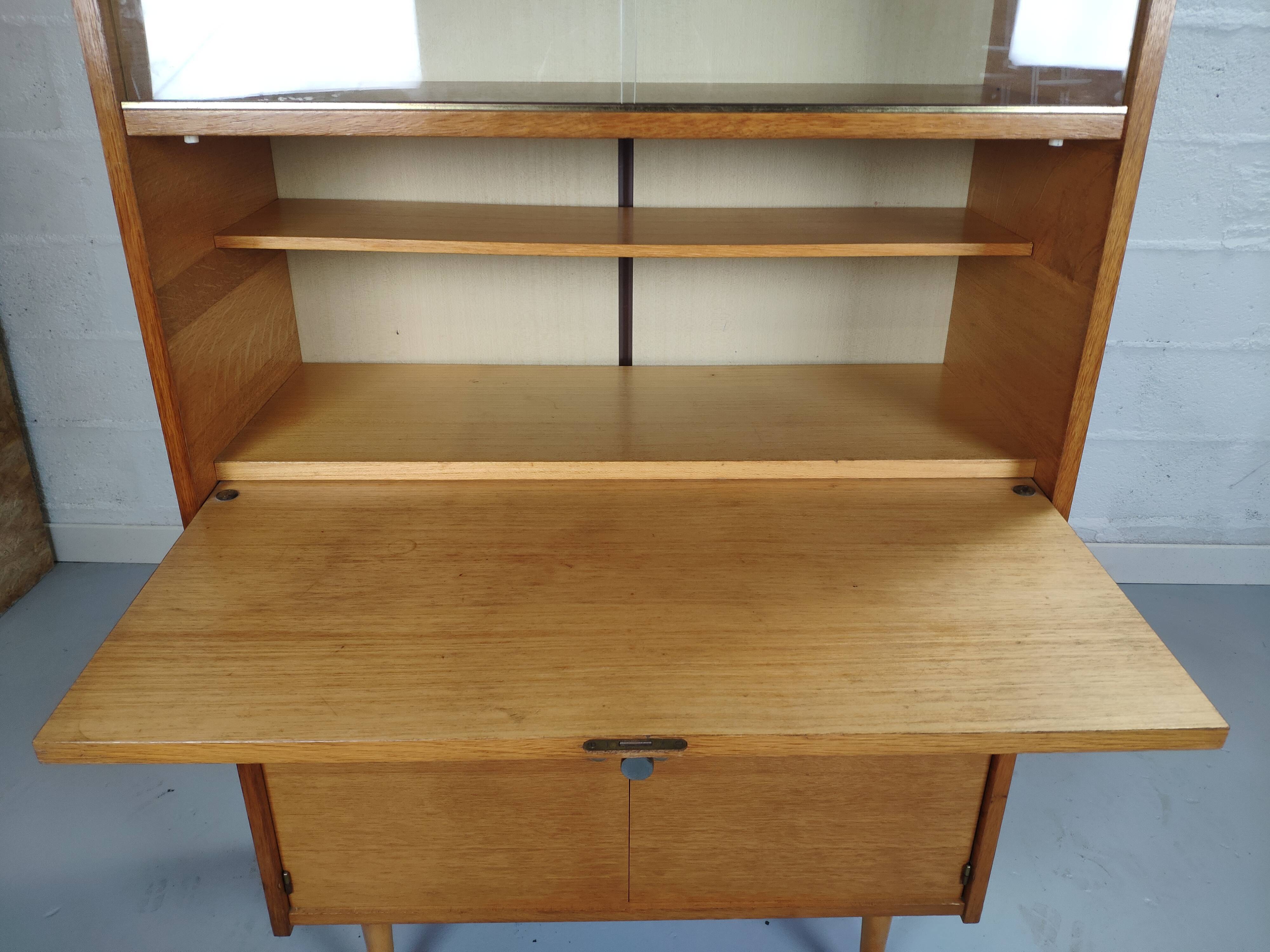 Vintage glass secretary