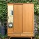 Vintage wardrobe with compass feet 1960