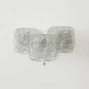 Lampe murale en verre de glace par J.T. Kalmar