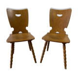 Pair of winstub (bistro) chairs