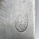 Antique silver-plated metal serving cutlery.