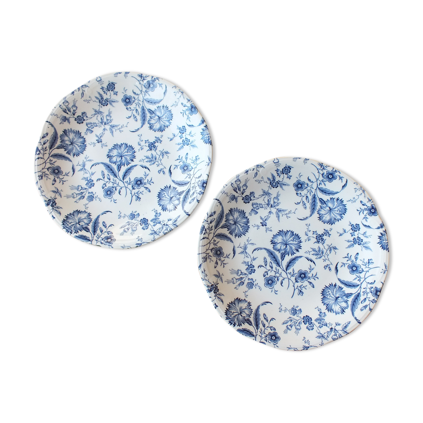 Pair of plates Gien Wildflower