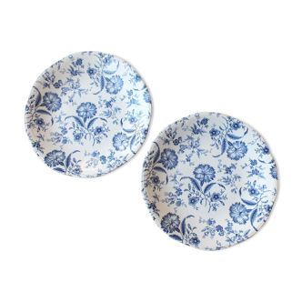 Pair of plates Gien Wildflower
