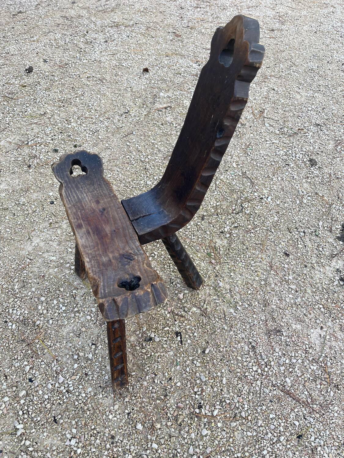 Brutalist Tripod Chair