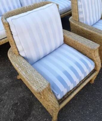 Vintage rattan lounge