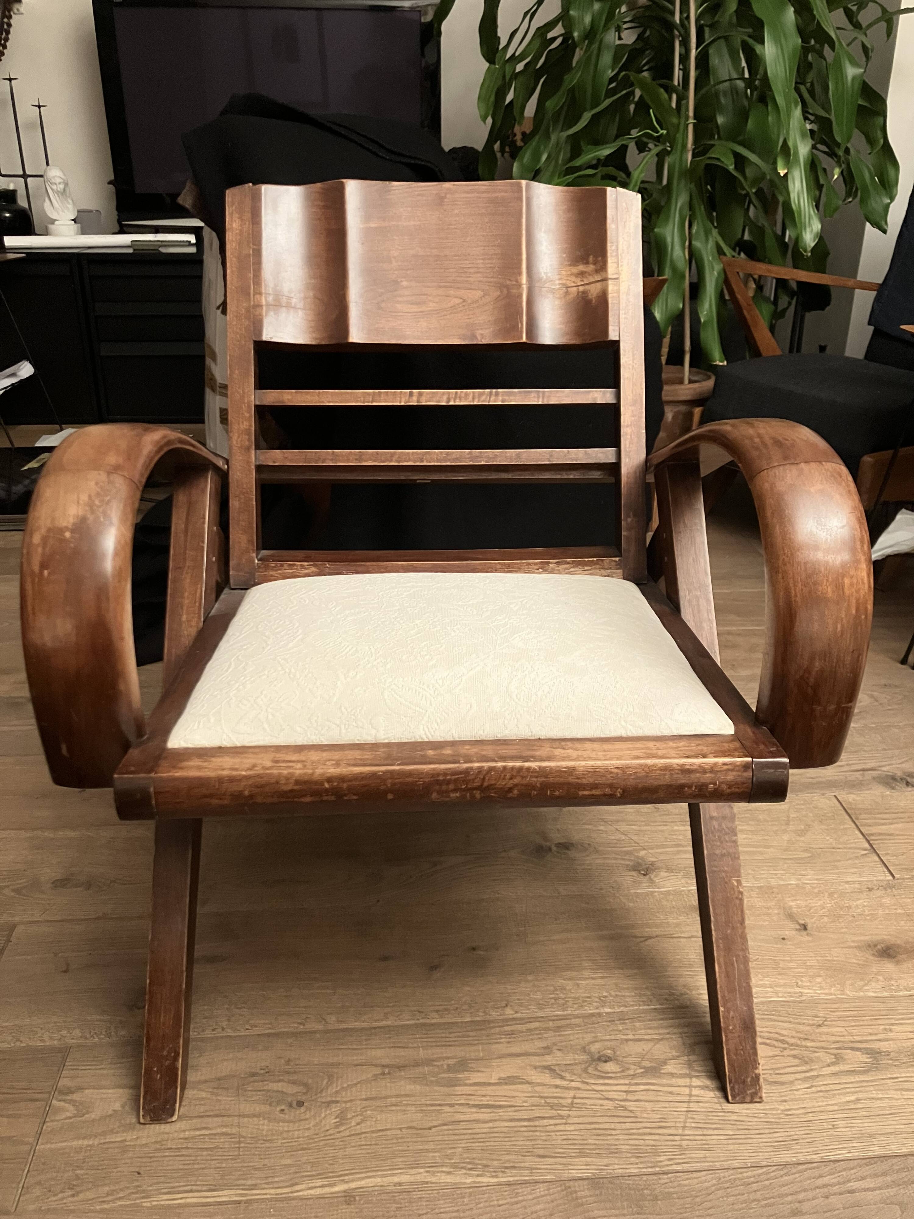 Colonial style armchair