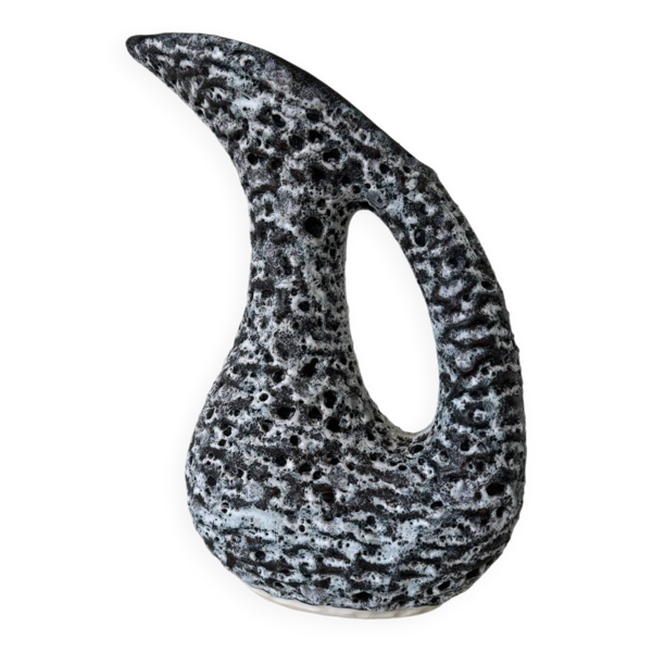 Pichet céramique lave années 60