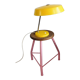 East germany vintage yellow table lamp by veb narva leuchtenbau, 1960s