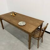 Pine farm table, spindle legs