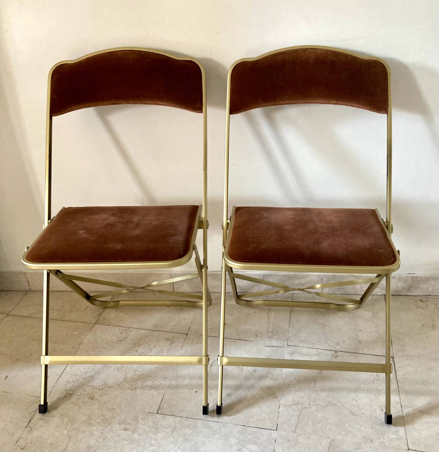 Pair of folding chairs Chaisor