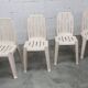 Set of 4 Samba chairs, manufactured by Henry Massonnet, designed by Pierre Paulin