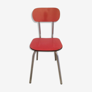 Vintage red Formica chair