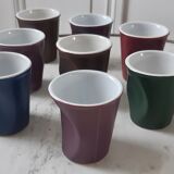 Set of 9 crumpled espresso cups Revol