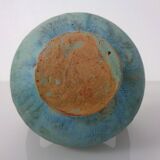 German studio ceramic handle vase by Lu & Gerd Grove, Lübeck, 1960s