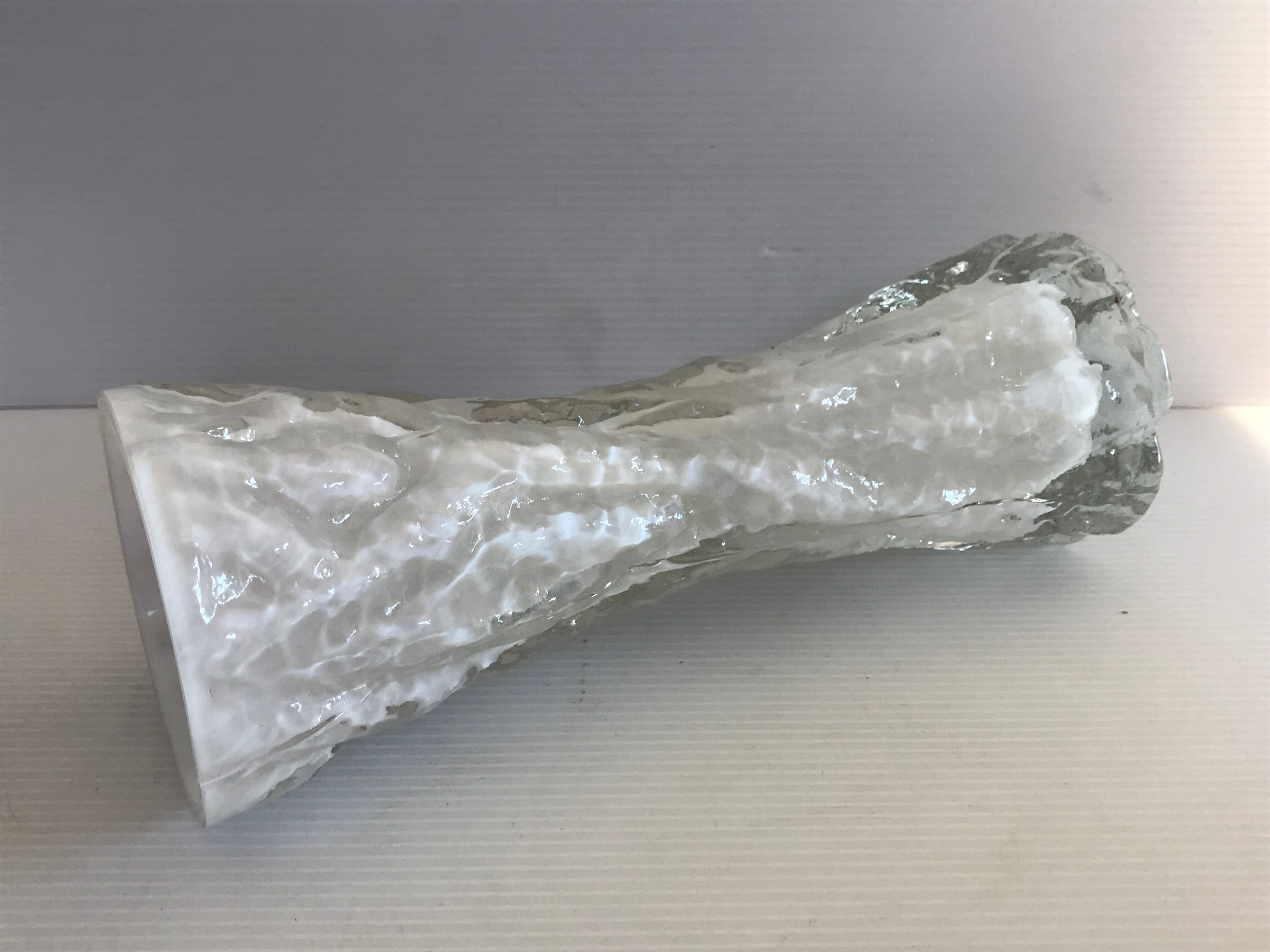 Vintage glass vase by ingrid glashütte vintage