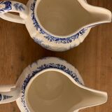 Villeroy and Boch Burgenland blue and white sugar and milk pots