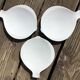 3 assiettes plates porcelaine poisson