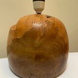 Bruce Mac Donald 1988 Carved Wood Lamp Base