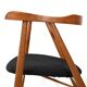 Pair of walnut dining chairs