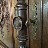 Haentges frères renaissance style cabinet in walnut