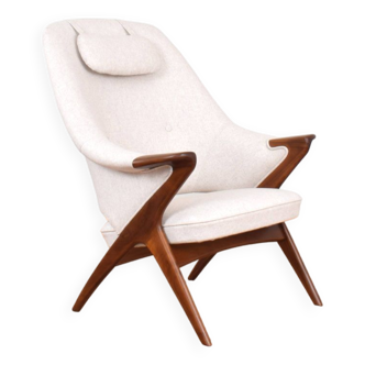 Mid-Century Teak Bravo Lounge Chair by Sigurd Resell for Rastad & Relling, 1957