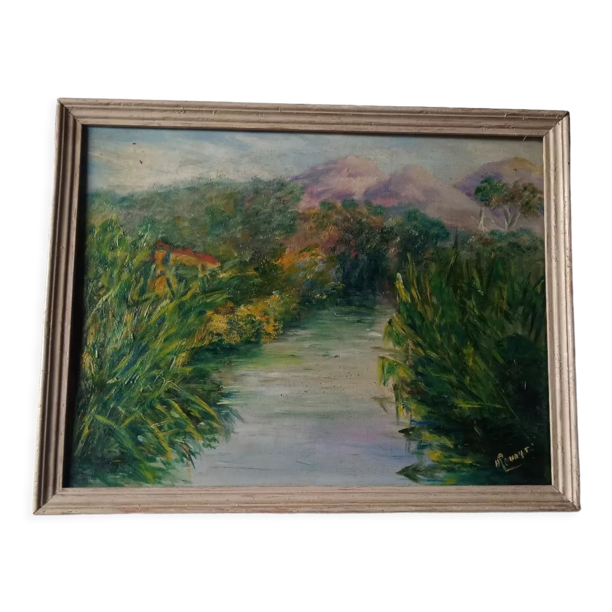 Signed nature painting