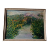 Signed nature painting