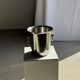Stainless steel champagne and wine bucket with handle D19 H19