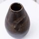 Dark brown ceramic Studio Keramik vase by Elisabeth Dunker, organic mid-century 1960s
