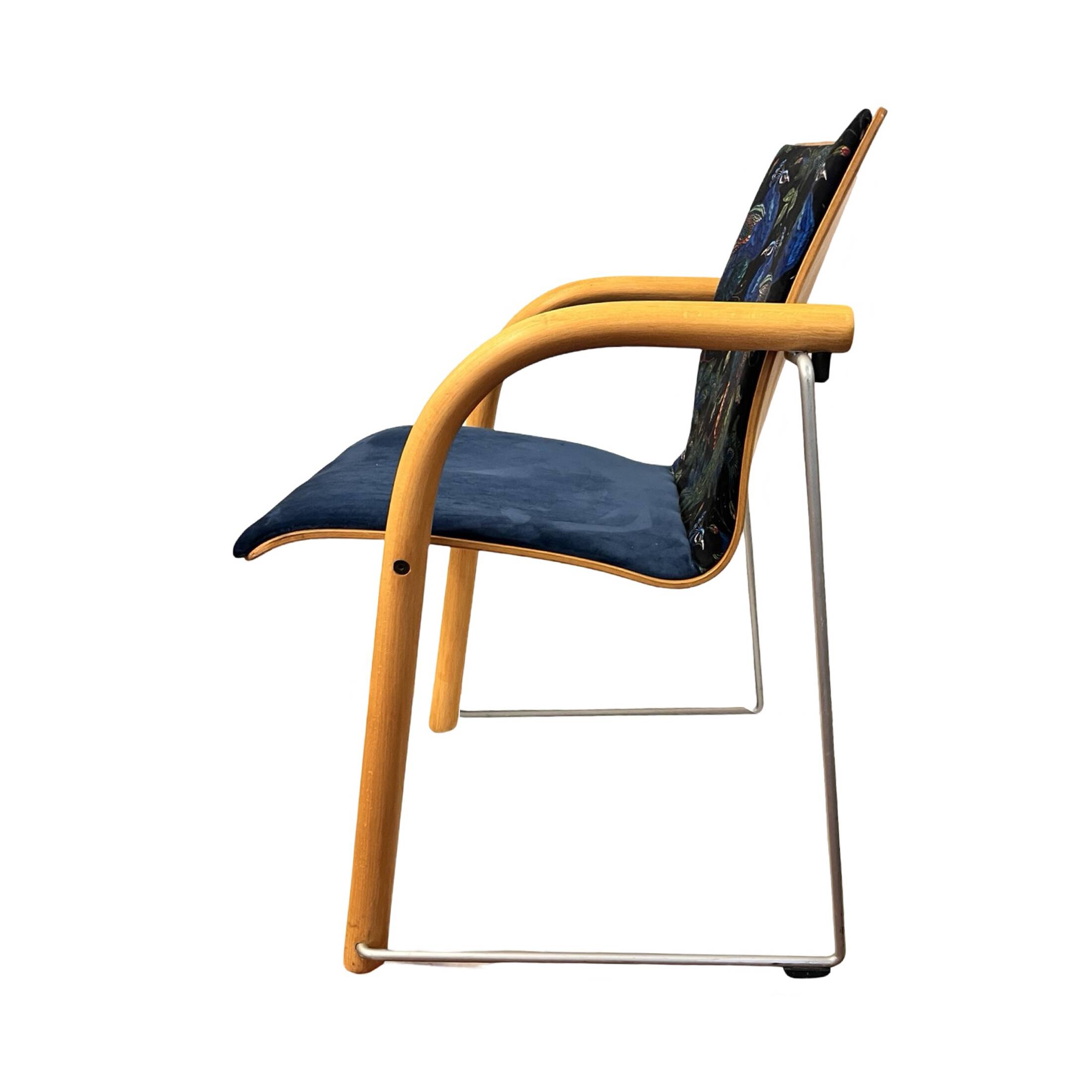 Upholstered chair, type S320, designed by W. Schneider, U. Böhme, Thonet, Germany, 1984