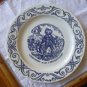 3 Yoplait advertising plates - The 3 musketeers