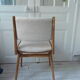 Series of 4 vintage chairs from the 50s in beech