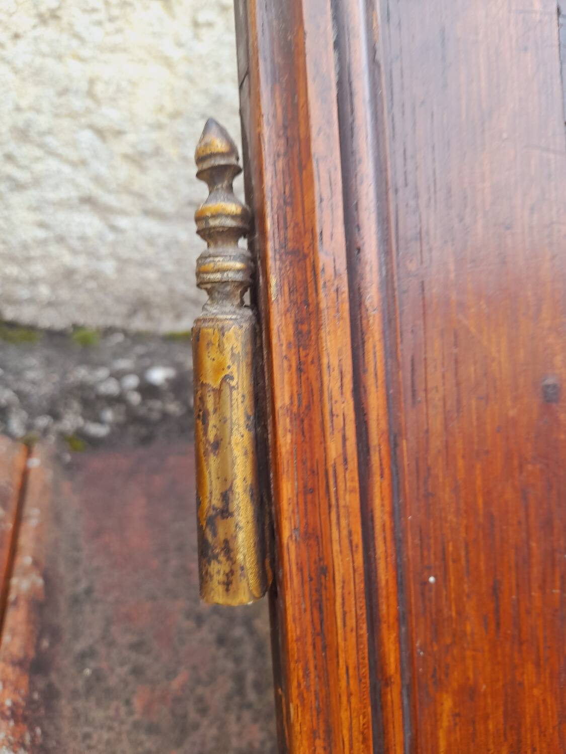 Pair of carved oak cabinet doors