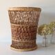 Wicker wastebasket