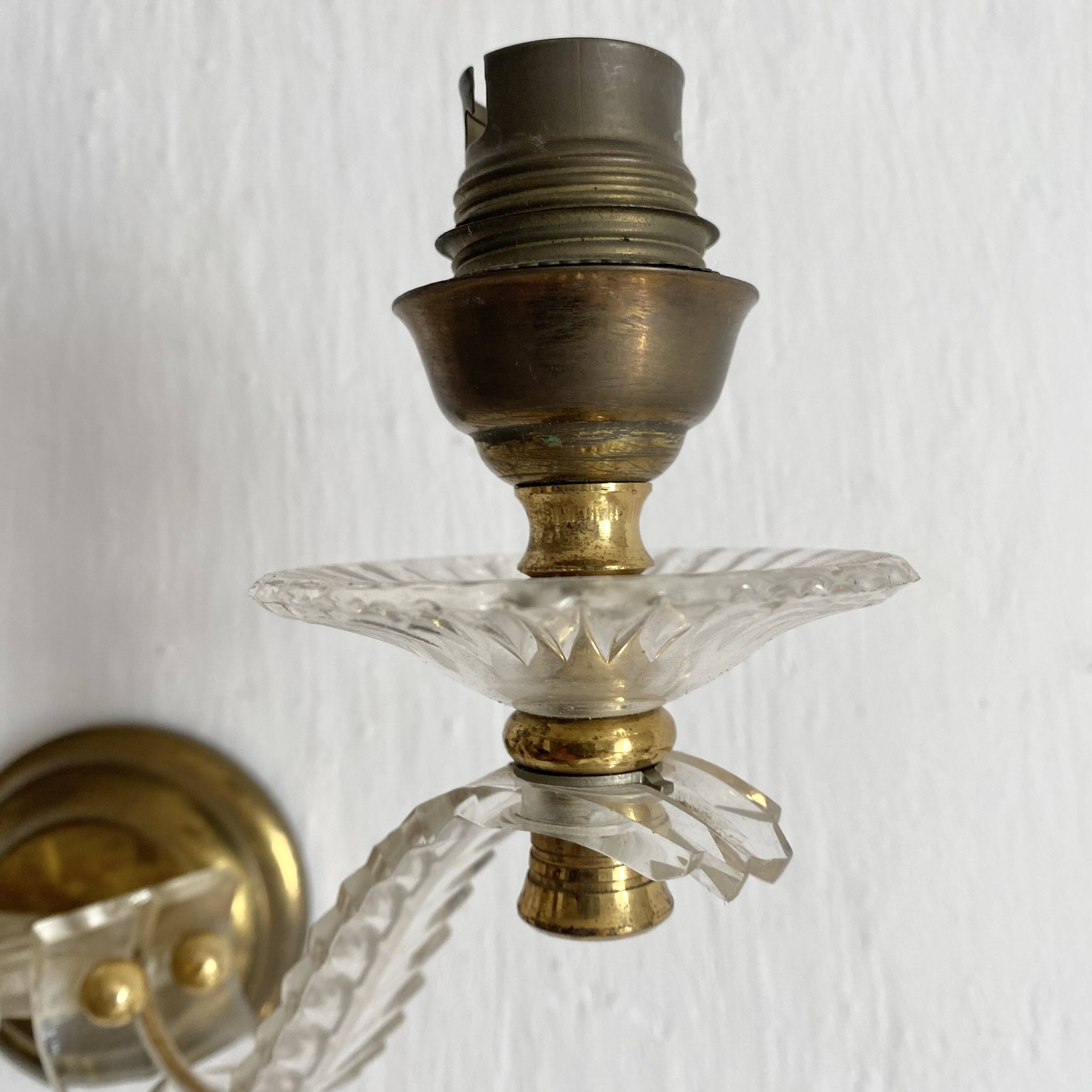 1950s double leaf wall lights