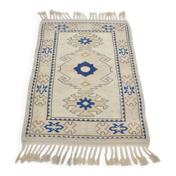 Oushak Handknotted Floor Vintage Rug sku 3450